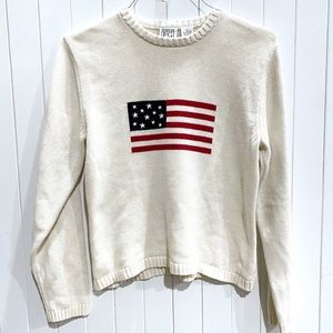 Field Gear USA Flag Cotton Sweater Small